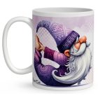 Névvel kérhető - Jóga manó nyújtás mintás bögre