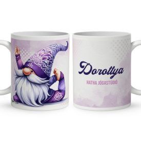 Névvel kérhető - Cuki Jóga manó mintás bögre