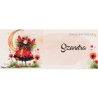 Névvel kérhető - Cuki pipacs tündérlány és a hold mintás bögre