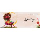 Névvel kérhető - Huncut pipacs tündérlány és aranyhold mintás bögre