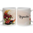 Névvel kérhető - Ölelő pipacs tündérlány és a hold mintás bögre