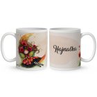 Névvel kérhető - Ölelő pipacs tündérlány és a hold mintás bögre