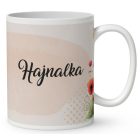 Névvel kérhető - Ölelő pipacs tündérlány és a hold mintás bögre