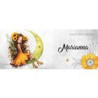 Névvel kérhető - Huncut Napraforgós tündérlány mintás bögre