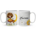 Névvel kérhető - Bájos Napraforgós tündérlány mintás bögre