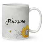 Névvel kérhető - Bájos Napraforgós tündérlány mintás bögre