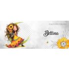 Névvel kérhető - Lazulós Napraforgós tündérlány mintás bögre