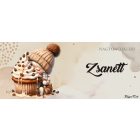 Névvel kérhető - Sütifaló kávés manó lány mintás bögre