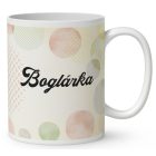 Névvel kérhető - A legaranyosabb őszi Könyvmoly lány mintás bögre