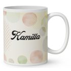 Névvel kérhető - Olvasó őszi Könyvmoly lány mintás bögre