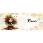 Névvel kérhető - Álmodó őszi Könyvmoly lány mintás bögre