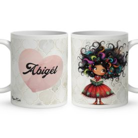 Névvel kérhető - Kedvenc könyv hercegnő mintás bögre