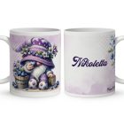 Névvel kérhető - Cuki áfonyás manó mintás bögre