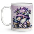 Névvel kérhető - Áfonyás manó sok áfonyával mintás bögre