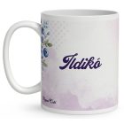 Névvel kérhető - Nyami Áfonyás manó mintás bögre