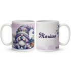 Névvel kérhető - Édes Áfonyás manó mintás bögre