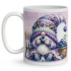 Névvel kérhető - Édes Áfonyás manó mintás bögre