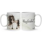 Névvel kérhető - Bájos furi lovas mintás bögre