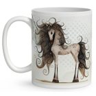 Névvel kérhető - Bájos furi lovas mintás bögre