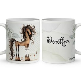 Névvel kérhető - Különleges furi lovas mintás bögre