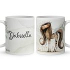 Névvel kérhető - Kedves furi lovas mintás bögre