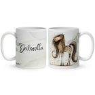 Névvel kérhető - Kedves furi lovas mintás bögre