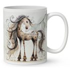 Névvel kérhető - Szép szemű furi lovas mintás bögre