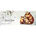 Névvel kérhető - Capybara és a kölykök mintás bögre