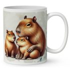 Névvel kérhető - Capybara és a kölykök mintás bögre