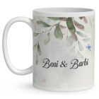 Névvel kérhető - Capybara és a kölykök mintás bögre