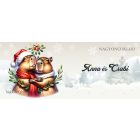 Névvel kérhető - Cuki Karácsonyi capybara pár mintás bögre