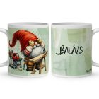 Névvel kérhető - Asztalos Ezermester manó mintás bögre