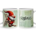 Névvel kérhető - Atyaég - Létrás Ezermester manó mintás bögre