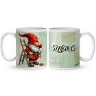 Névvel kérhető - Atyaég - Létrás Ezermester manó mintás bögre