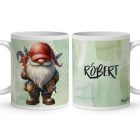 Névvel kérhető - Szerelő Ezermester manó mintás bögre