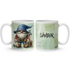 Névvel kérhető - Vízszerelő Ezermester manó mintás bögre