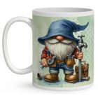 Névvel kérhető - Vízszerelő Ezermester manó mintás bögre