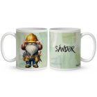 Névvel kérhető - Építész Ezermester manó mintás bögre