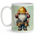 Névvel kérhető - Építész Ezermester manó mintás bögre