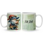 Névvel kérhető - Csavaros Ezermester manó mintás bögre