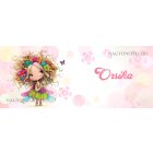 Névvel kérhető - Bájos virág tündér pillangóval mintás bögre