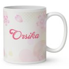 Névvel kérhető - Bájos virág tündér pillangóval mintás bögre