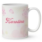 Névvel kérhető - Nagyon édes virág tündér mintás bögre