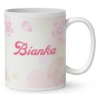 Névvel kérhető - Cuki virág tündér mintás bögre