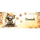 Névvel kérhető - Cuki őszi vöröspanda és a lámpás mintás bögre