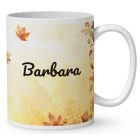 Névvel kérhető - Cuki őszi bagoly lány mintás bögre