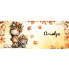 Névvel kérhető - Cuki őszi póni almával mintás bögre