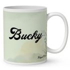 Névvel kérhető - Briard kutya portré mintás bögre