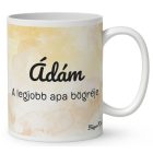 Névvel kérhető - Cuki lajhár Apa és két kis lajhár mintás bögre