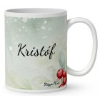 Névvel kérhető - Cuki karácsonyi mosómaci és a süti mintás bögre